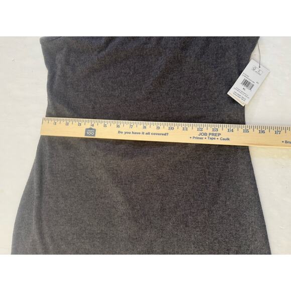 NWT VOLCOM Womens XL Gray Tank Knit Ribbed Dress Backless Bodycon Dress #5782 - Picture 12 of 15